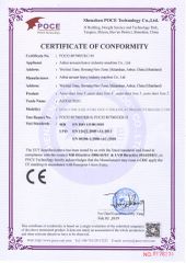 CE certificate certificate from Anhui Aoxuan Heavy Industry Machine Co., Ltd.
