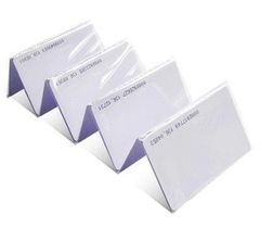 Blank RFID Cards Thick Smart Cards Color White Condition New Frequency 125 Features White Shape Rectangle Dimensions 86 Mm X 54 - Image 1
