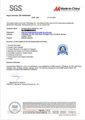 SGS certificate from Kunshan Bova Plastic Co., Ltd.