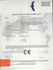 Sliding Gate Operator BS-IZ(EMC of CE) certificate from BISEN SMART ACCESS CO., LTD.