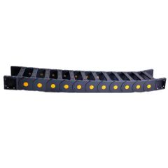 Plastic Semi Closed Drag Chain Cable Carrier Color Black Origin China Trademark OEM HS Code 3926909090 Structure Drag - Image 1