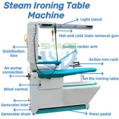 Full Automatic Professional Clothes Laundry Mangle Steam Shirt Ironing Table Machine - Image 3