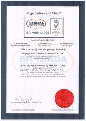 ISO certificate from Beijing Oriental Wison Technology Co., Limited
