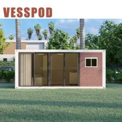 2025 Factory Luxury Villa 3 Bedroom Container House with Solar System 2 Bedroom Prefabricated House Container Prefab Home with Kitchen Mini Modular Homes - Qingzhou Vessel Housing Technology Co., Ltd.