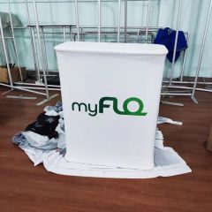 Portable High Quality Exhibition Fabric Trade Show Promotion Table Counter - Image 1