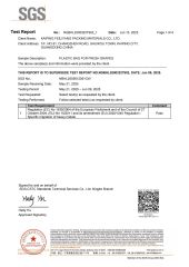 Pouch bag Food grade certificate from KAIPING FEILIYANG PACKING MATERIALS CO., LTD.