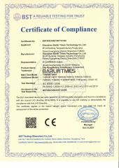 CE Certification certificate from Shenzhen Barlin Times Technology Co., Ltd.