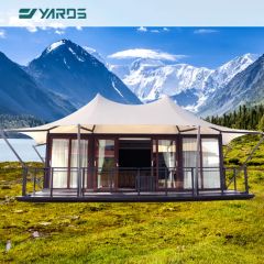 Luxury Hotel Camping Tent Family Camping Aluminum Frame PVDF Glamping Hotel Tent - Guangdong Yashe Construction Technology Co., Ltd.