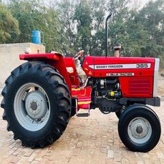 Massey Tractor 385 Wheel Tractor 85HP 4WD with Disc Plough Package Sun Canopy Gearbox & Pump - Image 2