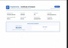COA certificate from Prosperion