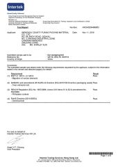 intertek certificate certificate from Wenzhou Fuxing Packaging Material Co., Ltd.