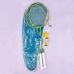 Iron Badminton Rackets 1 Pair Set with Shuttles - Image 2