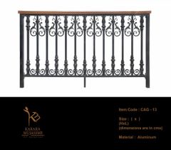 Panel Aluminium Railings For Balcony Color Any Security Lasting Weather Resistance Yes Brand Karara Mujassme India Customization Sizes And - Image 1