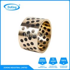 Copper Material Oilless Graphite Linear Flange Guide Bush Bearing Kit Metal Bushings - Image 3