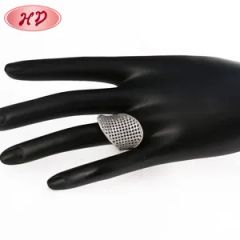 Fashion 18K Gold Color Unique Rings Jewellery Women CZ Rings Color Gold Shape Round Gender Female MOQ 12 Pieces Style - Image 3