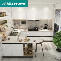 Outdoor Furniture Miniature Cheap Small Modular Space Saving Whole White Lacquer Rta Kitchen Cabinets Custom DIY Set Philippines - AIS SMARTI LLC