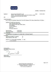 Intertek certificate from NANCHANG LANGMAI CLOTHING CO., LTD.