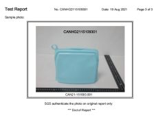Product Inspection Report certificate from Shenzhen Hewang Silicone Product Co., Ltd.