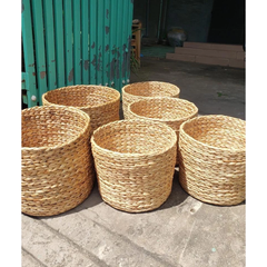 Premium Handwoven Water Hyacinth Basket - Eco-Friendly Storage from Vietnam - Image 1