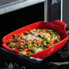 Wholesale Lasagna Pan Tray Food Ceramic Baking Dishes Rectangular Bakeware with Handles - Image 3