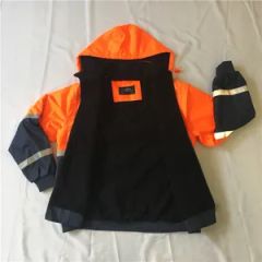 Winter High Visibility Safety Jacket Reflective Workwear Origin China Trademark OEM Thickness Thick Color Fastness 4 Label Customized - Image 2