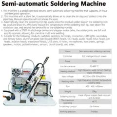 Electric-Inclined Semi Automatic Soldering Machine Foot Operated USB Cable Circuit Board Aviation Plug Soldering Machine - Image 2