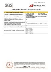 SUPPLIER ASSESSMENT REPORT certificate from Ningbo Haida Plastic Machinery Co., Ltd.