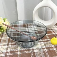 Wholesale Grey Glass Plates Heat-Resistant Glassware Glass Dinnerware Set - Image 5