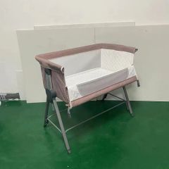 Foldable Steady Adjustable Basic Bedside Baby Bassinet Crib with Certificate - Image 6