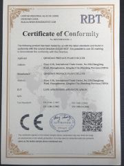CE certificate from Qingdao Cnplast Co., Ltd