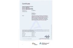 TUV ISO certificate from Changzhou Haowen Intelligent Technology Co., Ltd.