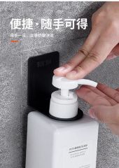 Hotel Amenities Customized Stainless Steel Shampoo Bottle Single Dispenser Bracket - Image 3