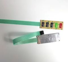 Custom Silicone Rubber Key Swiches Push Button Membrane Switch with Aluminum Back Panel Overlay - Xiamen Mingcai Electronic Technology Co., Ltd.