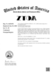 US trademark certificate from ZHEJIANG ZHIGAO SPORTING GOODS Co., LTD.
