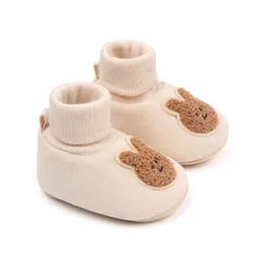 High Quality Spring Autumn Bear Rabbit Design Winter Socks Baby Shoes Unisex - Image 5