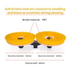 Solar Panel Cleaning Washing Machine Automatic Brush with Double Head Robot Battery - Image 5