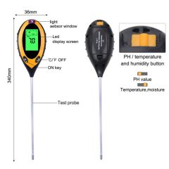 4 in 1 Soil Tester pH Moisture Meter Temperature Light - Image 6