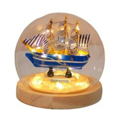Sailboat Handmade DIY Night Light Creative Desktop Gift Table Lamp - Image 3