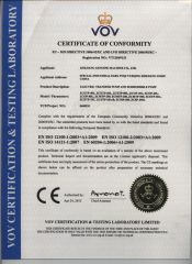 CE for Electric Transfer Pump certificate from Zhejiang Genuine Machine Co., Ltd.