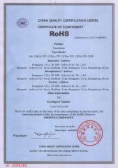 RoHS certificate from Dongguan Phynam Comtech Co., Ltd.