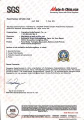 SGS certificate from Guangzhou Danjia Cosmetics Co., Ltd.