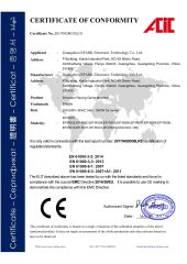 Racing Machines CE-EMC certificate from Guangzhou EPARK Electronic Technology Co., Ltd.