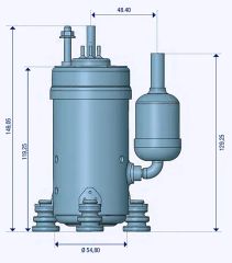12V DC Mobile Compressor for Compact Refrigerators and Freezers - Image 1