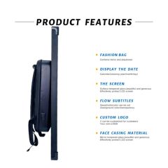 Hot Selling 21.5 / 32 Inch LED LCD Backpack Banner Advertising Signage Exhibition Stand Display Digital Advertising Player Human Walking LCD Display Billboard - Image 6