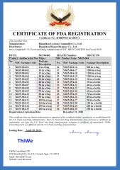 FDA certificate from Hangzhou Biogen Hygiene Co., Ltd.