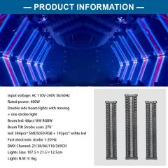 High Power LED Beam Strobe Light RGB Pixel + Warm White Touring Show Use - Image 4