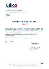 EPR for France certificate from GUANGZHOU JOYEE WELLNESS TECHNOLOGY CO., LTD.