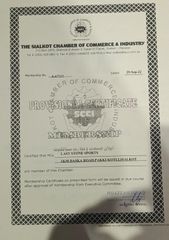 SCCI certificate from Last Stone Sports