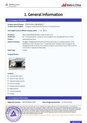 Certificates certificate from Dongguan Henglixing Mold Machinery Processing Factory