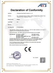CE certificate from Zhongshan Niya Metal Manufacture Co., Ltd.